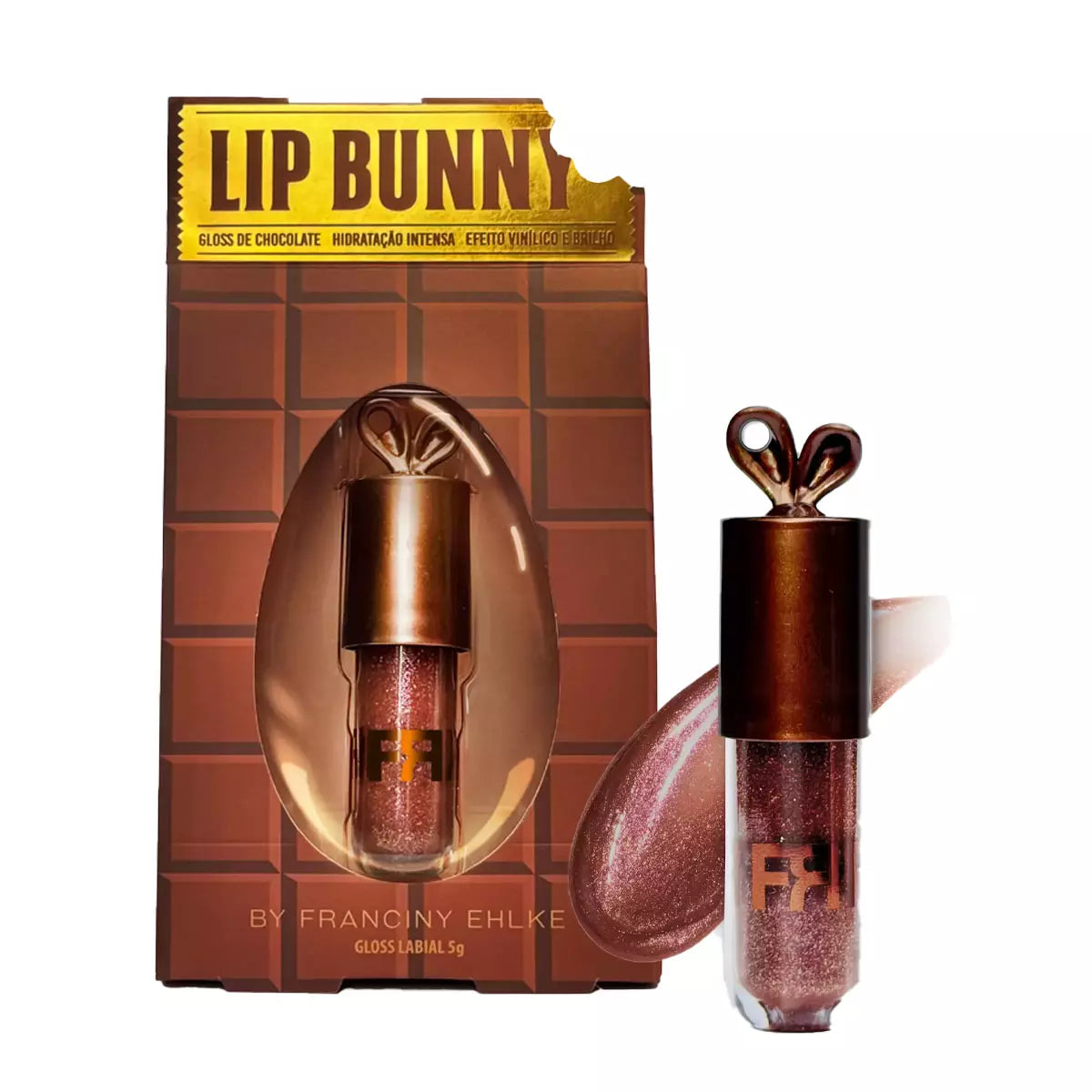 PRÉ-VENDA - Gloss Fran By Franciny Ehlke Lip Bunny Chocolate
