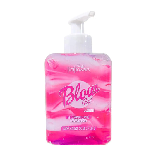 Blow Girl Hidratante Aveludado Beijável para Região Pélvica e Virilha Morango com Creme - 320ml