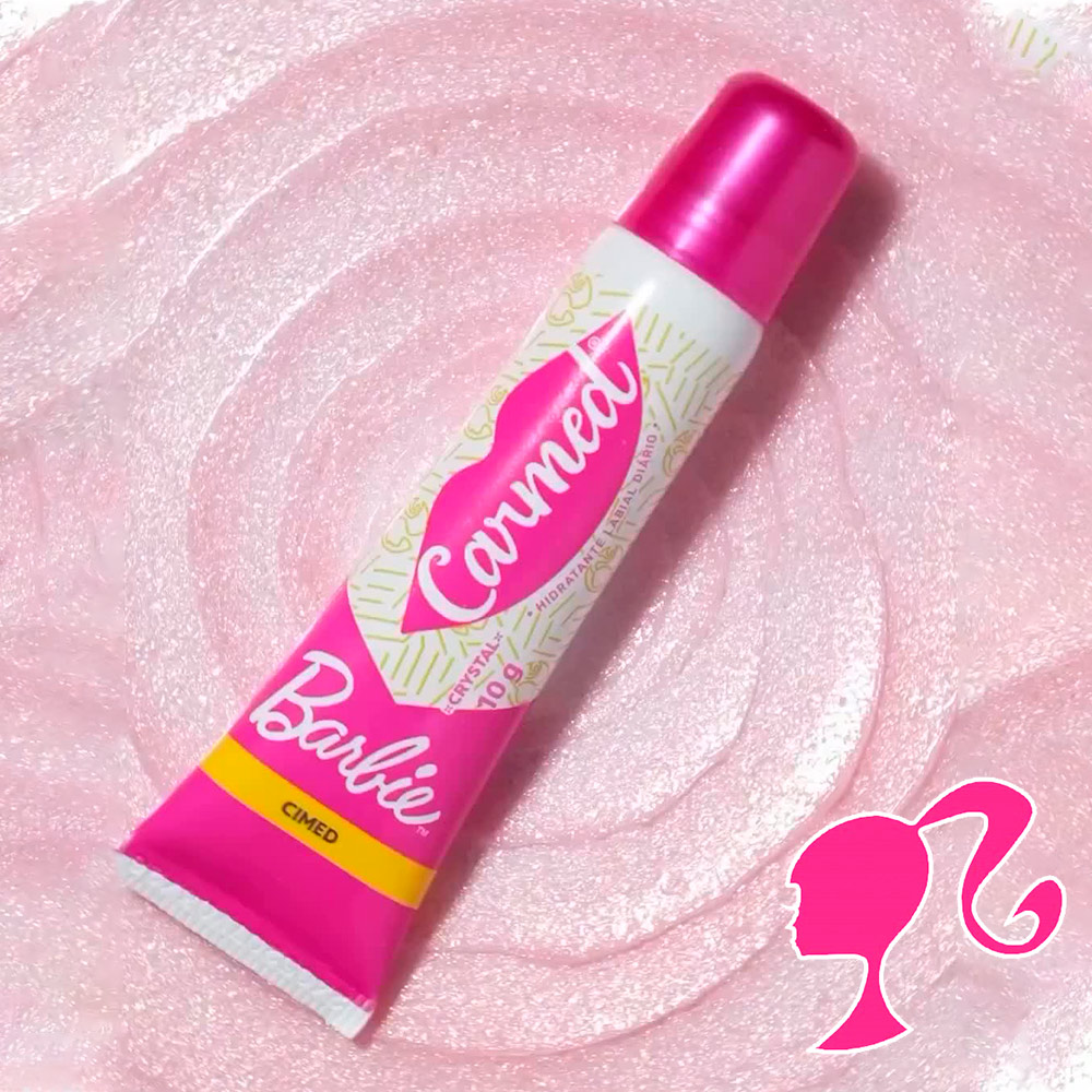 Hidratante Labial Carmed Barbie Crystal - 10g