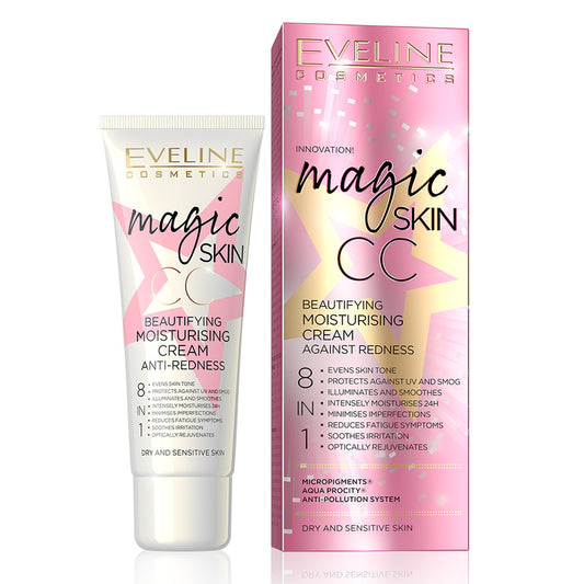 Eveline Magic Skin Cc Moisturising Cream Anti-Redness 8In1 - 50ml