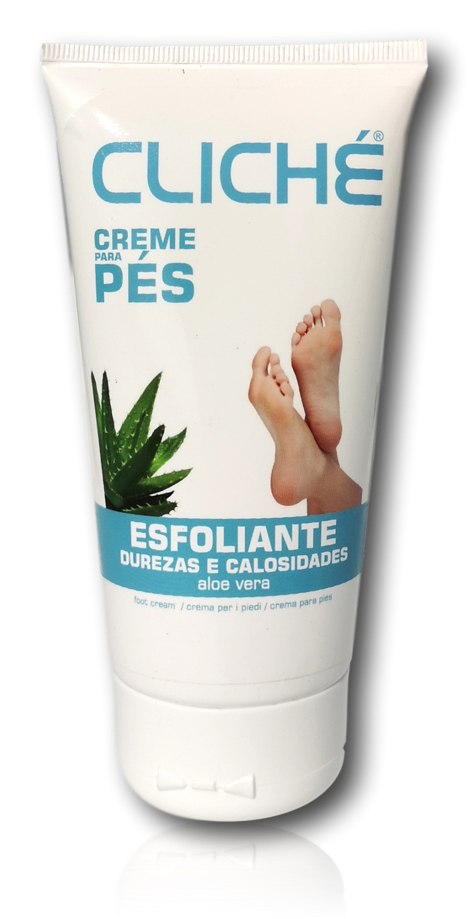 Creme esfoliante para os pés com Aloe Vera Cliché - 150ml