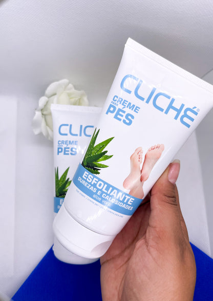 Creme esfoliante para os pés com Aloe Vera Cliché - 150ml