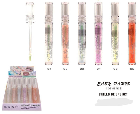 Lipgloss Easy Paris Brilho+Hidratação e Volume - 4ml