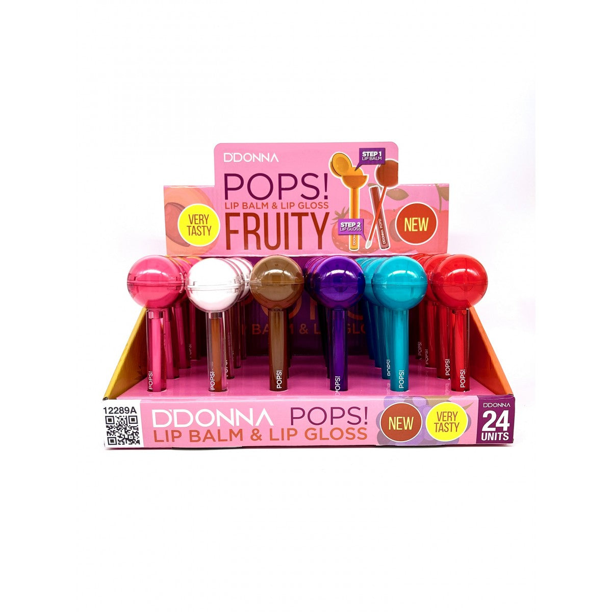 Lip glos e Lip Balm Pops Fruity D'donna